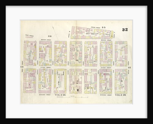 Map bounded by Houston Street, Willett Street, Rivington Street, Essex Street, Houston Street, Clinton Street, 2nd Street, Pitt Street. 1857 by Anonymous