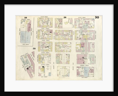Map bounded by Rivington Street, East Street, Water Street, Corlears Street, Grand Street, Cannon Street. 1857 by Anonymous