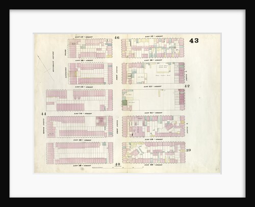 Map bounded by East 17th Street, Avenue A, East 12th Street, Second Avenue. 1857 by Anonymous
