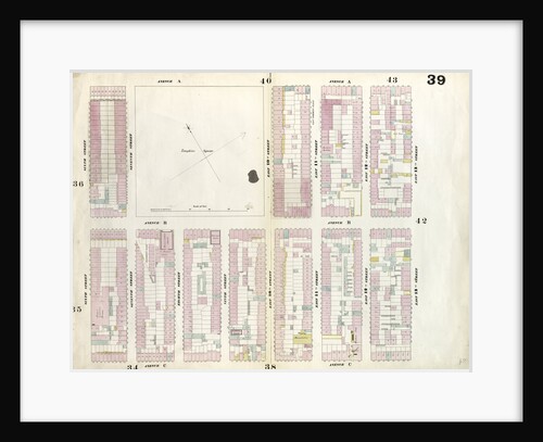 Map bounded by East 13th Street, Avenue C, 6th Street, Avenue A. 1857 by Anonymous