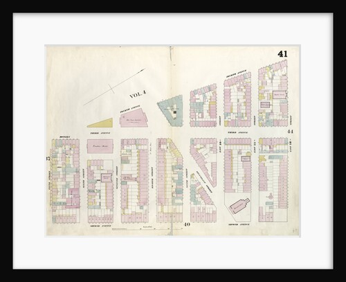 Map bounded by East 12th Street, Second Avenue, 5th Street, Fourth Avenue. 1857 by Anonymous