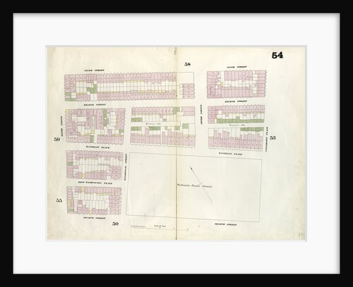 Map bounded by 9th Street, University Place, 4th Street, Sixth Avenue. 1857 by Anonymous