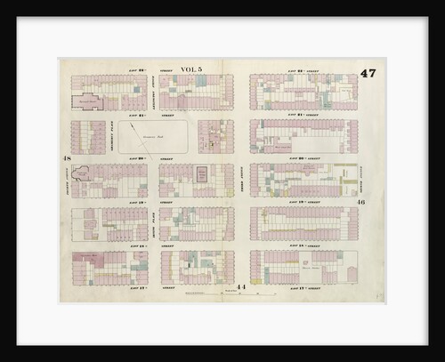 Map bounded by East 22nd Street, Second Avenue, East 17th Street, Fourth Avenue. 1857 by Anonymous