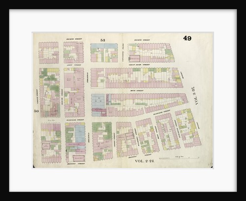 Map bounded by 4th Street, Bowery, Houston Street, Green Street. 1857 by Anonymous