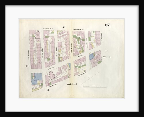 Map bounded by 14th Street, Fourth Avenue, 9th Street, University Place. 1857 by Anonymous