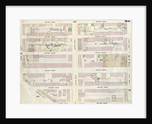 Map bounded by West 17th Street, Sixth Avenue, 12th Street, Greenwich Avenue, Eighth Avenue. 1857 by Anonymous