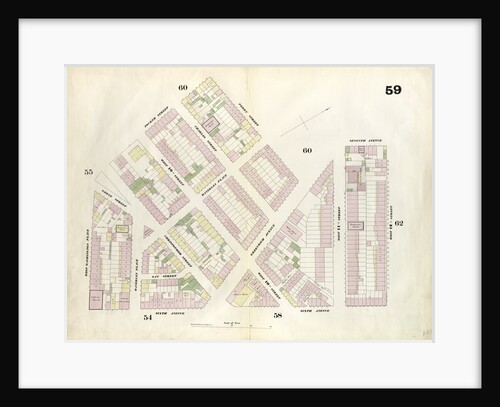 Map bounded by 12th Street, Sixth Avenue, West Washington Place, 4th Street, Perry Street, Greenwich Avenue, Seventh Avenue, 12th Street. 1857 by Anonymous