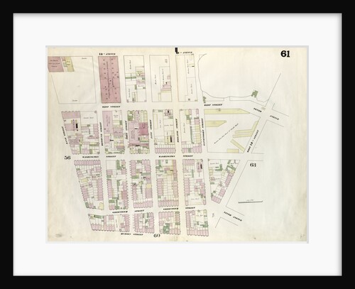Map bounded by West 12th Street, Gansevoort Street, Hudson Street, Bank Street, Hudson River. 1857 by Anonymous