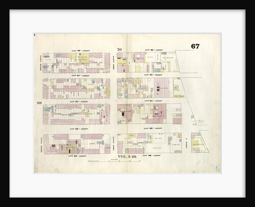 Map bounded by East 26th Street, East River, East 22nd Street, Second Avenue. 1857 by Anonymous