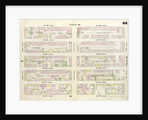 Map bounded by West 22nd Street, Sixth Avenue, West 17th Street, Eight Avenue. 1857 by Anonymous