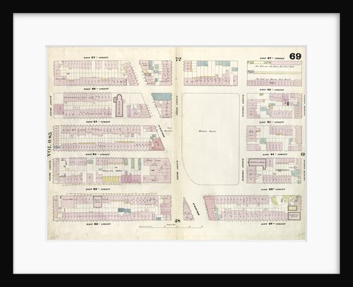 Map bounded by West 27th Street, East 27th Street, Fourth Avenue, East 22nd Street, West 22nd Street, Sixth Avenue. 1857 by Anonymous