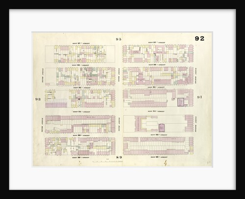 Map bounded by West 37th Street, Eighth Avenue, West 32nd Street, Tenth Avenue. 1857 by Anonymous