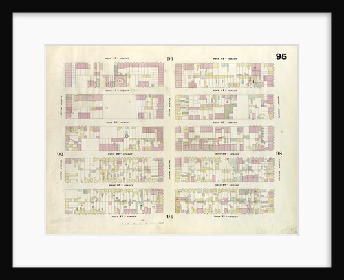 Map bounded by West 42nd Street, Eighth Avenue, West 37th Street, Tenth Avenue. 1857 by Anonymous
