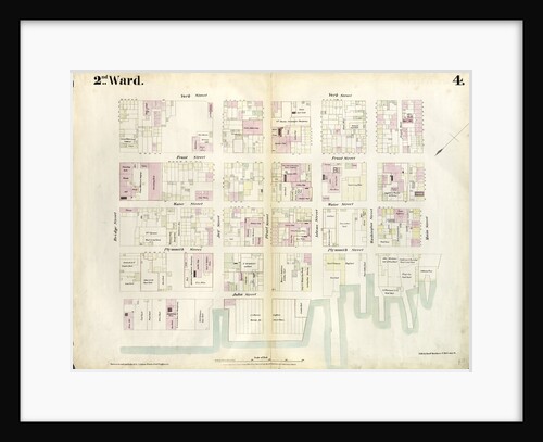 Map bounded by East River, Bridge Street, York Street, Main Street. 1855 by Anonymous