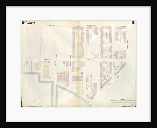 Map bounded by Buttermilk Channel, Van Brunt Street, Degraw Street, Columbia Street, Carroll Street, Hamilton Avenue. 1855 by Anonymous