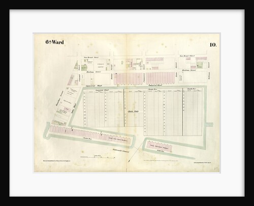 Map bounded by Hamilton Avenue, Van Brunt Street, Clinton Wharf, Buttermilk Channel. 1855 by Anonymous