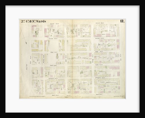 Map bounded by York Street, Navy Street, Condord Street, Jay Street. 1855 by Anonymous