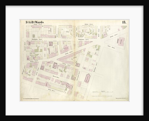 Map bounded by Pineapple Street, Fulton Avenue, Concord Street, Adams Street, Willoughby Street, Court Street, Montague Street, Henry Street. 1855 by Anonymous