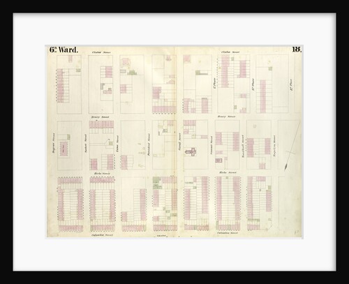 Map bounded by Degraw Street, Clinton Street, Third Place, Rapelye Street, Columbia Street. 1855 by Anonymous