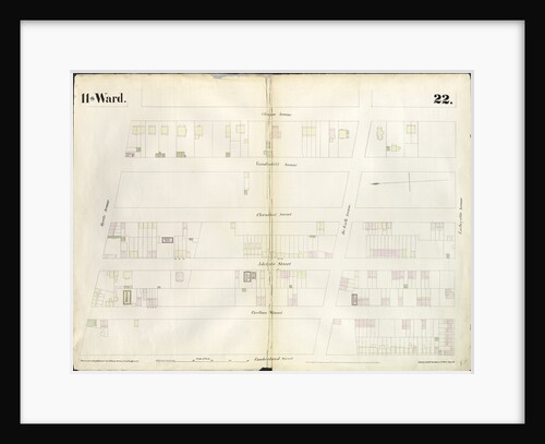 Map bounded by Myrtle Avenue, Clinton Street, Lafayette Avenue, Cumberland Street. 1855 by Anonymous