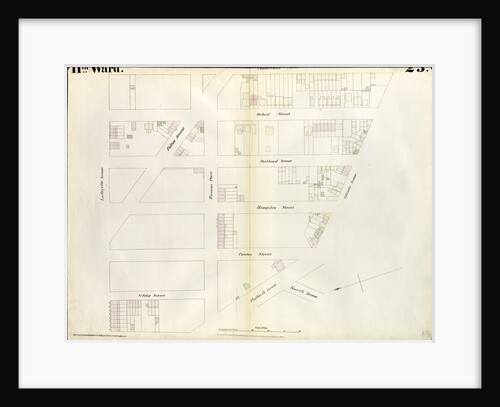 Map bounded by Lafayette Avenue, Cumberland Street, Atlantic Avenue, 4th Avenue, Raymond Street. 1855 by Anonymous