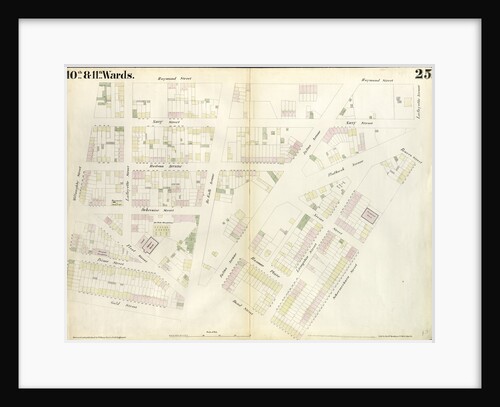 Map bounded by Willoughby Street, Raymond Street, Lafayette Avenue, Flatbush Avenue, Powers Street, Schermerhorn Street, Bond Street, Fulton Avenue, Gold Street. 1855 by Anonymous