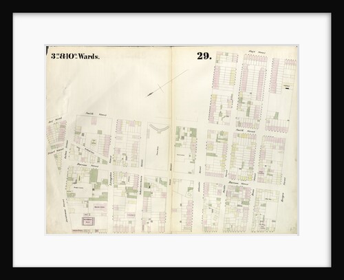 Map bounded by Joralemon Street, Fulton Street, Smith Street, Atlantic Avenue, Hoyt Street, Bergen Street, Court Street. 1855 by Anonymous