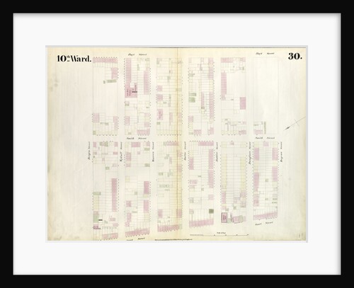 Map bounded by Bergen Steet, Hoyt Street, Degraw Street, Court Street. 1855 by Anonymous