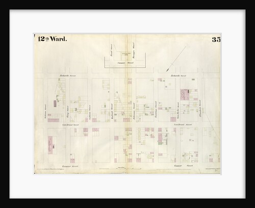 Map bounded by William Street, Richards Street, Elizabeth Street, Conover Street. 1855 by Anonymous
