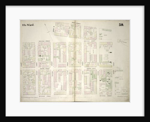 Map bounded by Houston Street, Avenue D, 3rd Street, East River, Rivington Street, Willett Street. 1852, 1854 by Anonymous