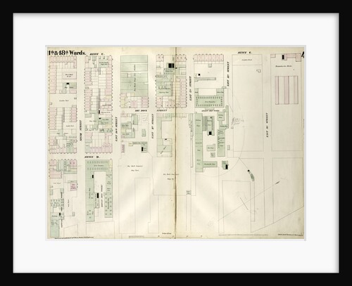 Map bounded by East 15th Street, East River, Eighth Street, Avenue C. 1852, 1854 by Anonymous