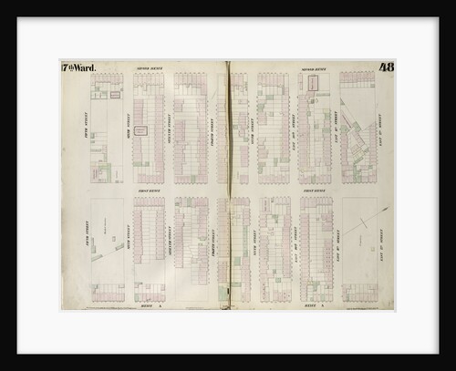 Map bounded by East 12th Street, Avenue A, Fifth Street, Second Avenue. 1852, 1854 by Anonymous