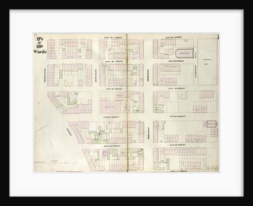 Map bounded by East 17th Street, Second Avenue, East 12th Street, Bowery, Fourth Avenue. 1852, 1854 by Anonymous