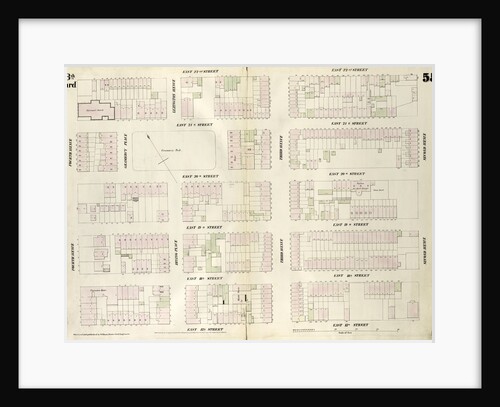 Map bounded by East 22nd Street, Second Avenue, East 17th Street, Fourth Avenue. 1852, 1854 by Anonymous
