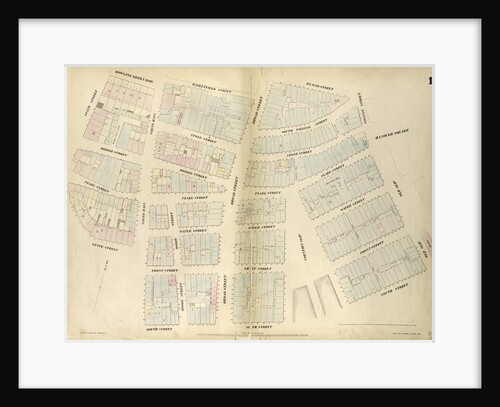 Map bounded by Bowling Green Row, Marketfield Street, Beaver Street by Anonymous