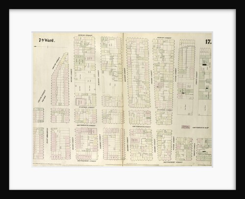Map bounded by Division Street, Grand Street, Jackson Street, South Street, Montgomery Street. 1852, 1854 by Anonymous