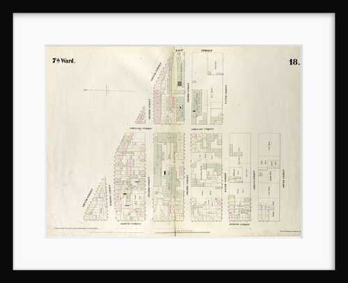 Map bounded by Grand Street, East Street, Water Street, Corlears Street, South Street, Jackson Street. 1852, 1854 by Anonymous