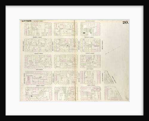 Map bounded by Rivington Street, Columbia Street, Grand Street, Division Street, Attorney Street. 1852, 1854 by Anonymous