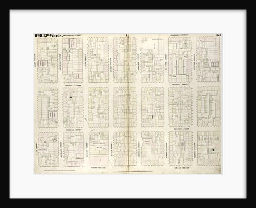 Map bounded by Rivington Street, Attorney Street, Grand Street, Allen Street. 1852, 1854 by Anonymous
