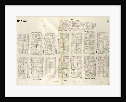 Map bounded by Houston Street, Avenue B, Second Street, Pitt Street, Houston Street, Willet Street, Rivington Street, Essex Street. 1852, 1854 by Anonymous
