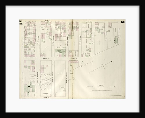 Map bounded by East 20th Street, East River, East 16th Street, Avenue C, East 13th Street, Avenue A. 1852, 1854 by Anonymous