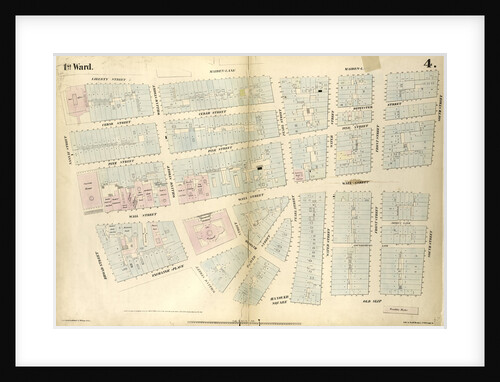 Map bounded by Liberty Street, Maiden Lane, South Street, Old Slip by Anonymous