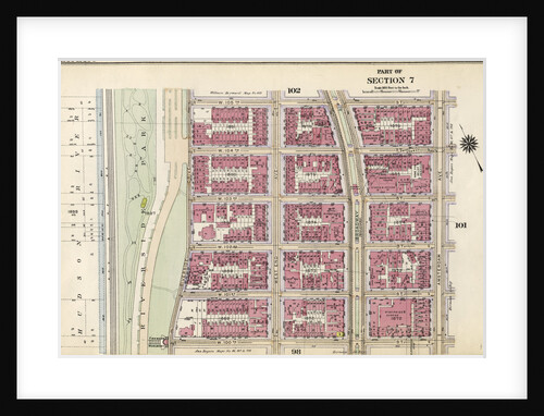 Bounded by W. 105th Street, Amsterdam Avenue, W. 100th Street,and Hudson River, Riverside Park Riverside Drive, New York by Anonymous