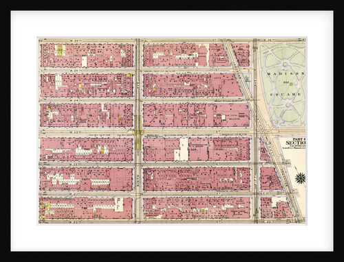 Bounded by W. 26th Street, Broadway Madison Square, W. 20th Street, and Seventh Avenue, New York by Anonymous