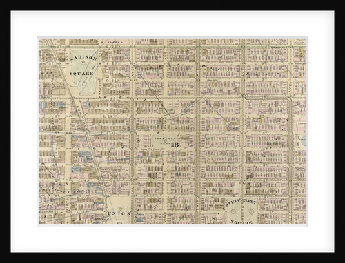 Bounded by W. 27th Street, E. 27th Street, First Avenue, E. 26th Street, Avenue A, E. 14th Street, and Sixth Avenue, New York by Anonymous