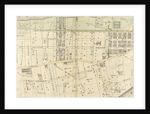 Bounded by Harlem River, W. 166th Street, Hudson River, New York by Anonymous