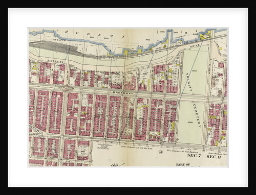 Bounded by Hudson River Riverside Drive, W. 158th Street, Amsterdam Avenue, W. 147th Street, St. Nicholas Avenue, W. 141st Street, Amsterdam Avenue, and W. 142nd Street, New York by Anonymous