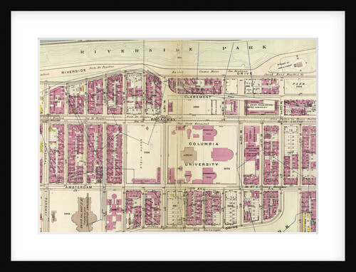 Bounded by Hudson River Riverside Park, Riverside Drive, W. 125th Street, Morningside Drive, Columbus Avenue, and W. 108th Street, New York by Anonymous