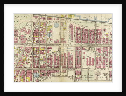 Bounded by Twelfth Avenue Hudson River, Riverside Drive, W. 142nd Street, 10th Avenue, W. 141st Street, Convent Avenue, and W. 125th Street, New York by Anonymous