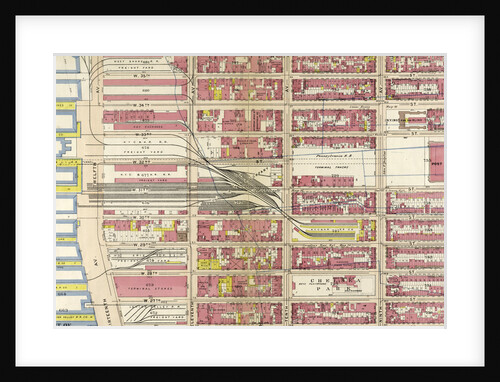 Bounded by W. 36th Street, Eighth Avenue, W. 25th Street, Thirteenth Avenue, Hudson River, Piers 55-60, and Hudson River, Piers 61-66, Twelfth Avenue, New York by Anonymous